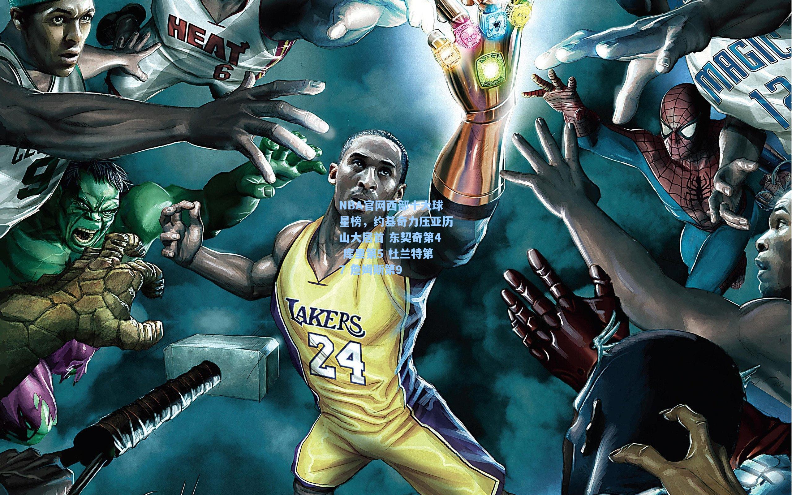 NBA官网西部十大球星榜，约基奇力压亚历山大居首 东契奇第4 库里第5 杜兰特第7 詹姆斯第9
